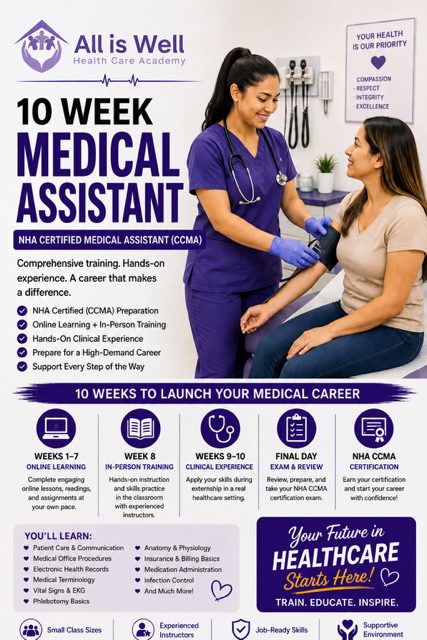 10-Week Medical Assistant program card